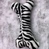 Stuffed Squeaker Dog toy zebra