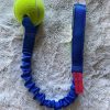Upcycled Tennis Ball Tug Toy shorty blue