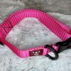 solid 1" dog collar pink