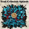 Snuffle Mat Teal Crimson Splash
